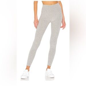 Beyond Yoga Spacedye Caught in the Midi High Waisted Leggings in Silver Mist